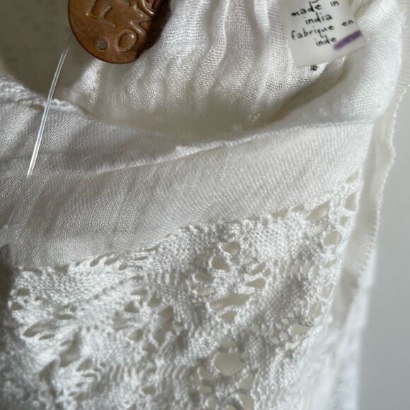 Revolve Free People Shailee White Crochet Mini Dress - Picture 8 of 16